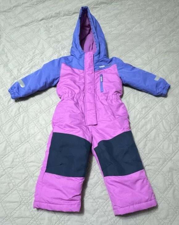 Swiss Tech Other - Swiss Tech Toddler Girls Purple Colorblock Hooded Insulated Snowsuit Size 2T